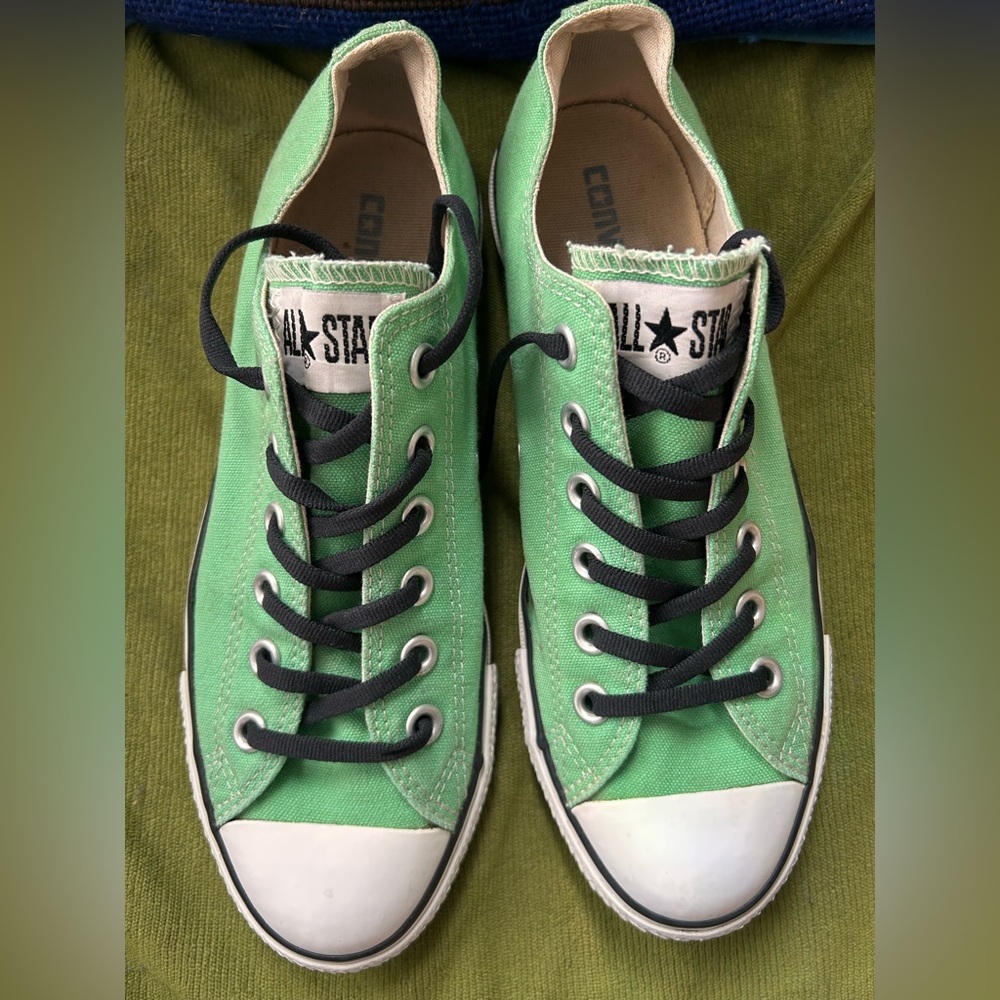 Converse Green Canvas Sneakers